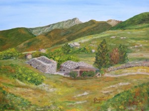 Campocatino – olio su tela cm. 25×35