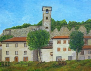 Castiglione Garfagnana – olio su tela cm. 30×24