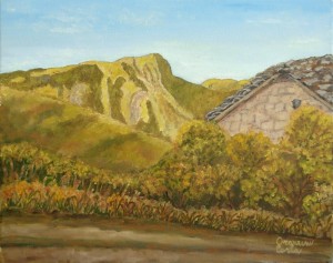 monte Sumbra – olio su tela cm. 30×24