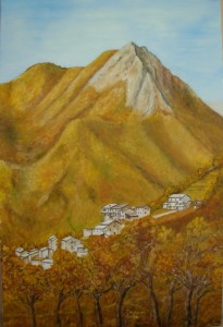 Pizzo delle Saette e Capanne di Careggine – olio su tela cm. 40×60