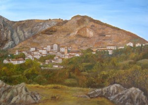 Sassorosso – olio su tela cm. 70×50