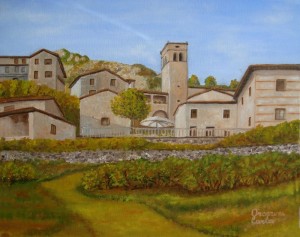 Sassorosso – olio su tela cm. 30×24 (DE)